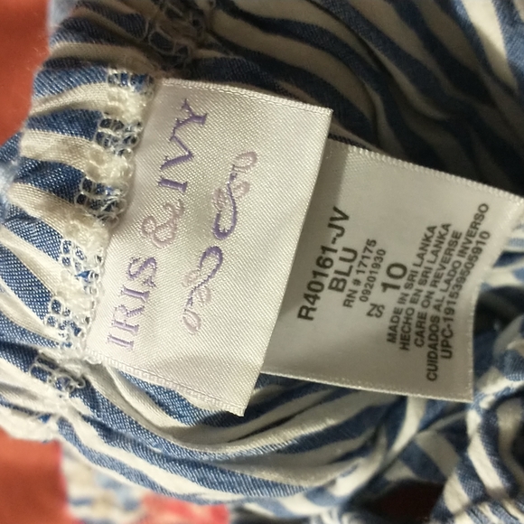 Blue stripes jumpsuit - Picture 4 of 5